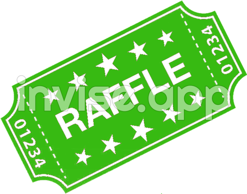 Raffle Ticket - Purchase Raffle Tickets Recognition Rectangle Free Transparent