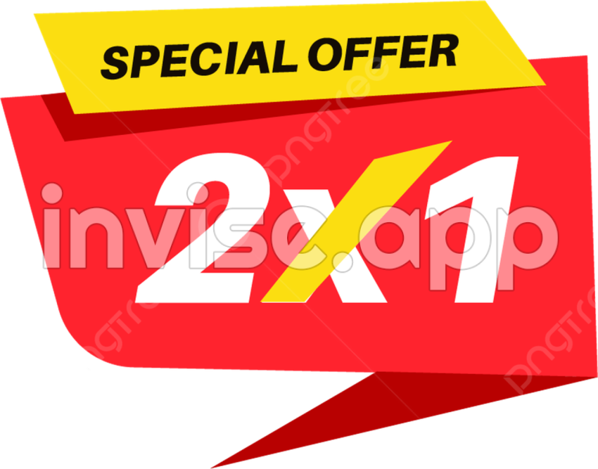 Etiqueta De Promocao De Venda De Oferta Especial 2X1 , Especial, Oferta, Vendas Imagem E - Promo 2X1