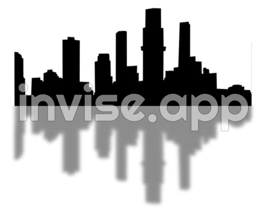 City, Background Illustration Black 22227447 - Black P9Cture