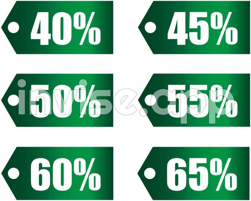 Set Tags Coupon Sales Discount Part Green Transparent Hq Download Freeimg - Promo 12 12 Banner