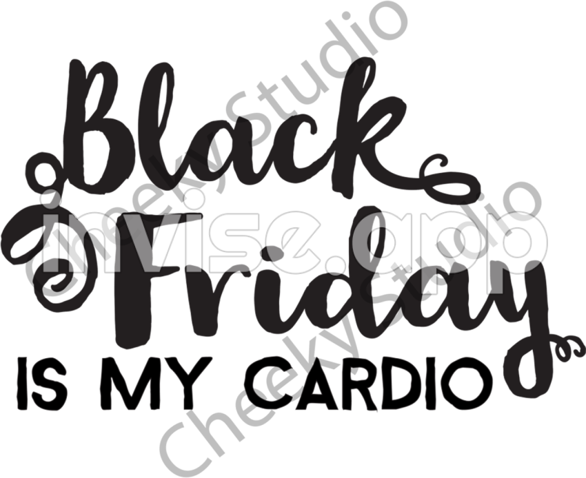 African American Art Happy Friday - Picture Of Black Friday Cardio Free Black Friday Svg Clipart Full