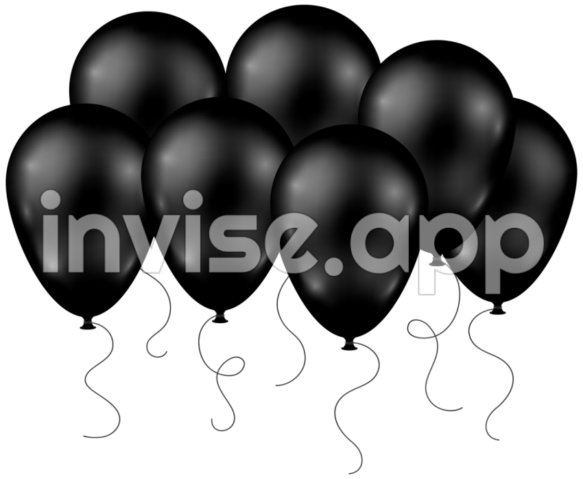 Bunch Of Black Balloons - Free Black Balloons Cliparts, Download Free Black Balloons Cliparts