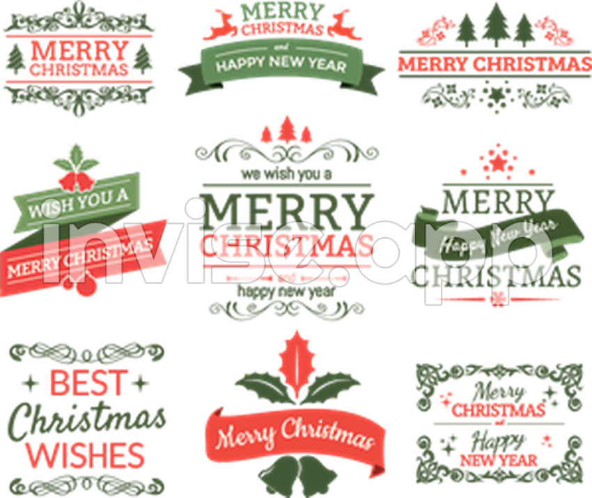 Christmas Promo Logo - Merry Christmas Logo Vector (Ai) Free Download