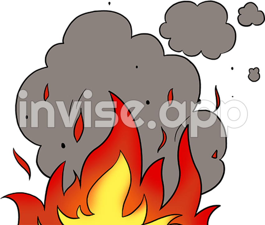 Download How To Draw Flames And Smoke Step By Step How To Draw A Fire - Cartoon Chimney Smoke