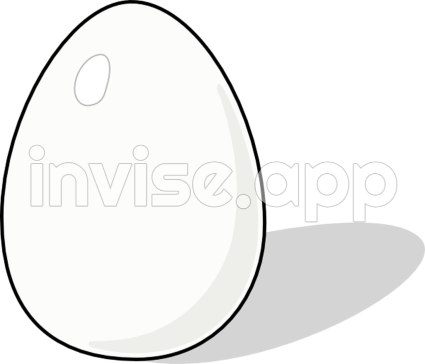 White Egg Clip Art At Clker Vector Clip Art Online, Royalty Free - Easter Egg Template Free