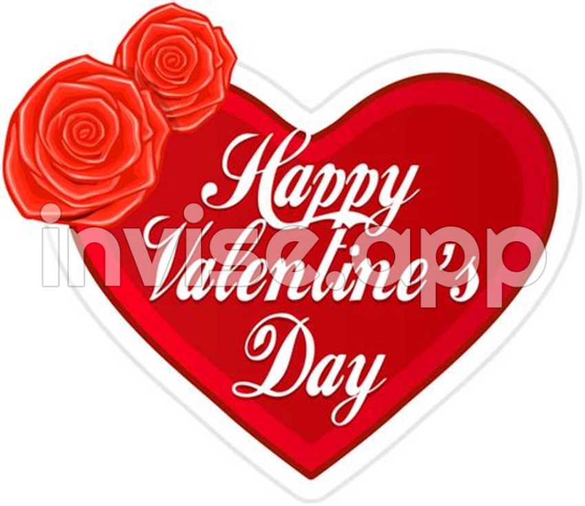 Descargar Feliz Dia De San Valentin Corazon Rojo Transparente Stick - Valentine Birthday Card