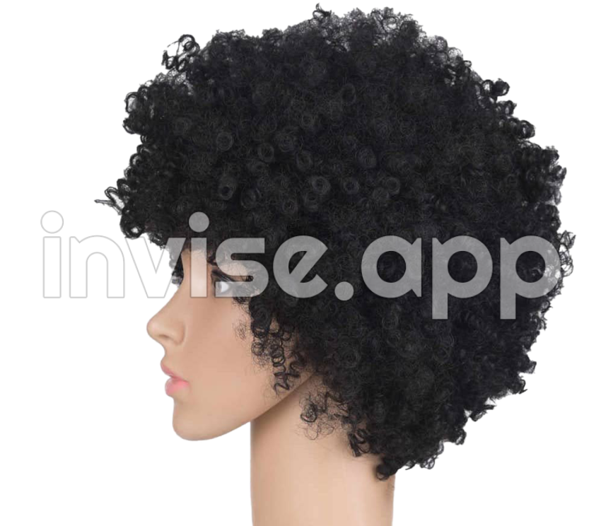 Black Afro Wig - Bleached Afro Wig