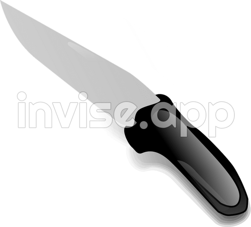 Black Knife Clipart - Black Knife