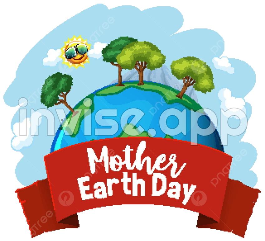 Earth Day Poster Featuring A Lush Foliage Of Trees On The Planet Vector, Tree, Backdrop, Many - Promo Word With Trees