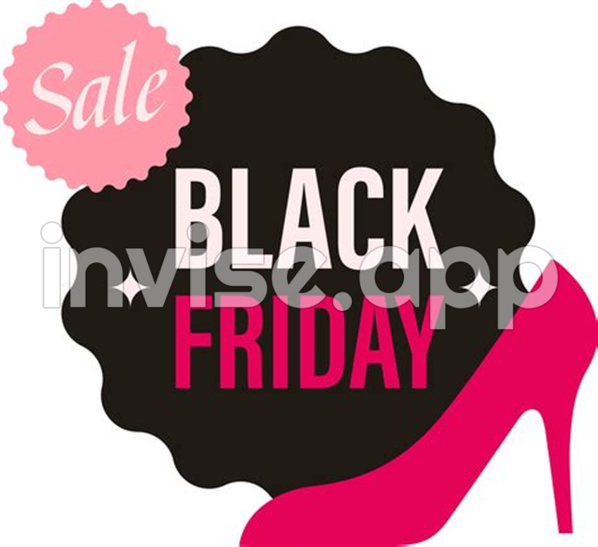 Black Friday Stickers 11461137 - Its Friday Vector Red Black