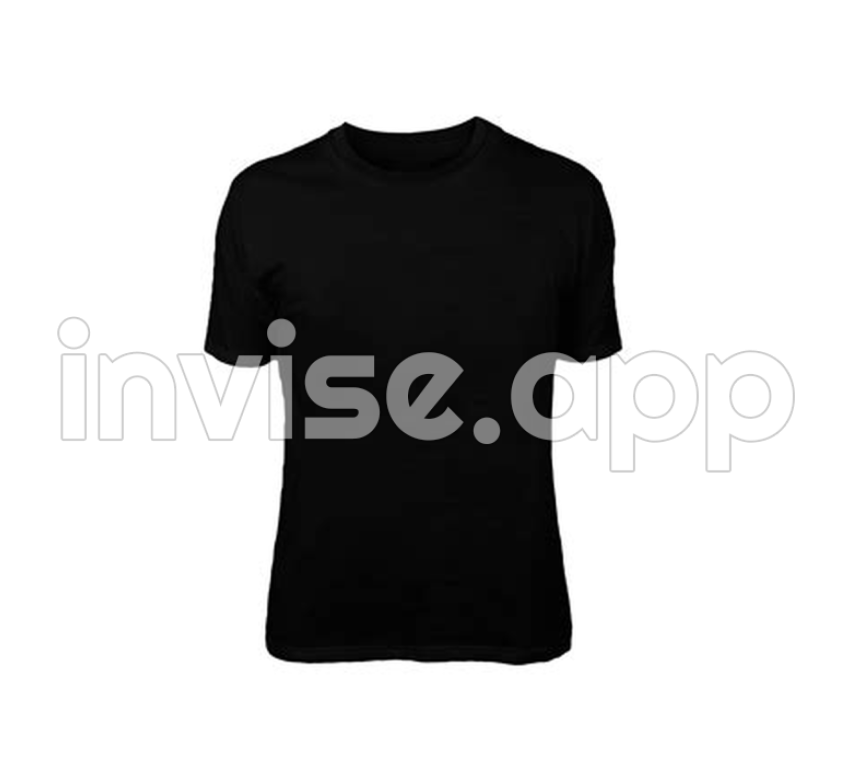 Plain Black T-Shirt - Isolated Black T Shirt 21104631