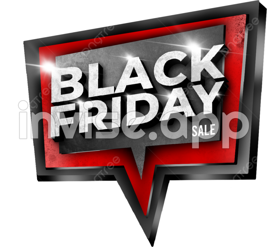 Viernes Negro Insignia 3D Rojo Y Negro , Imagenes Predisenadas De - Black Friday Logo Vet Images