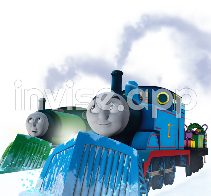 Thomas And Friends Thomas Promo Art - Thomas And Friends Thomas And Percy W/Plow () By Nickyteam2 On