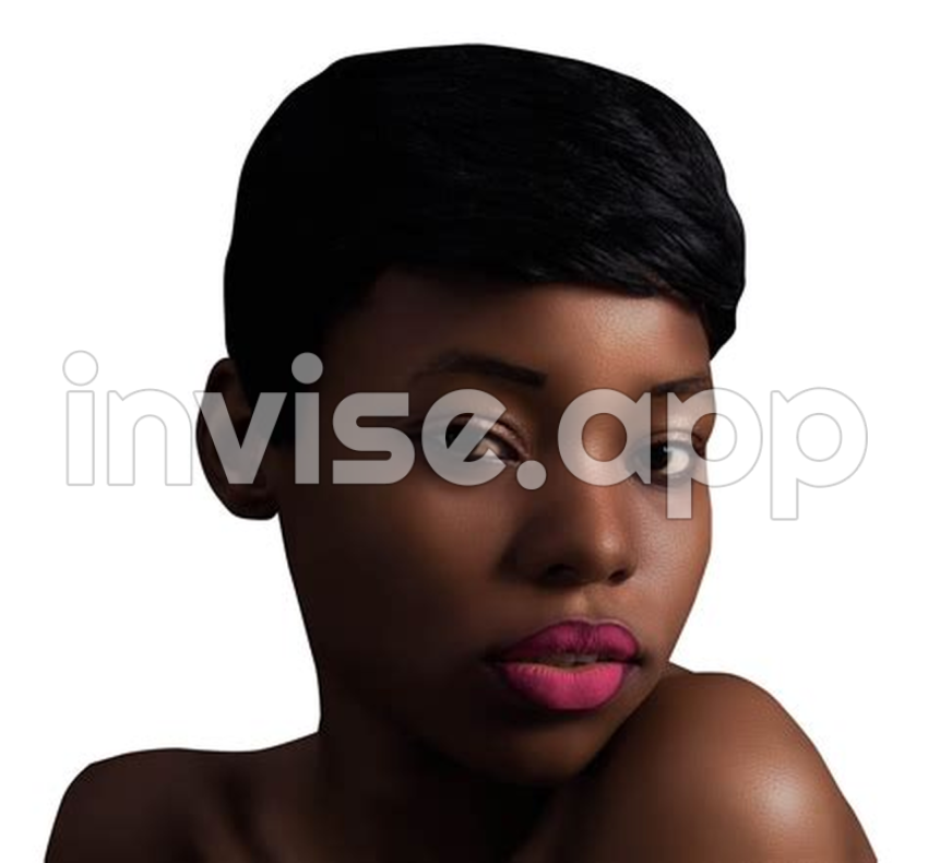 Beautiful Black Woman With Glossy Makeup Image Pix - Image Of A Black Girl