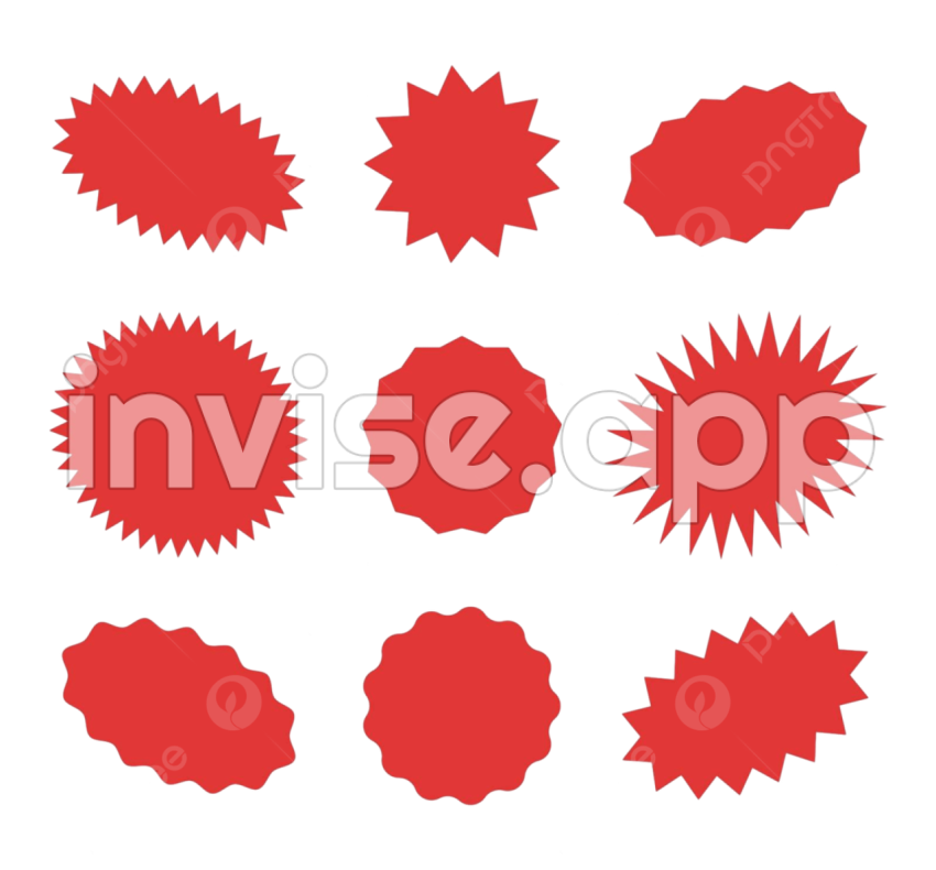 Promo Bubble - Red Speech Bubbles Promo Badges And Promotion Tag Illustration With