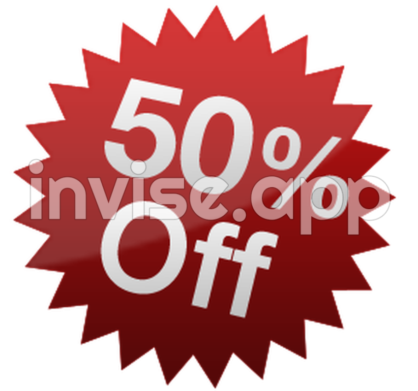 50 % Off Graphic - 50% Off Images Perfect For Your Next Sale