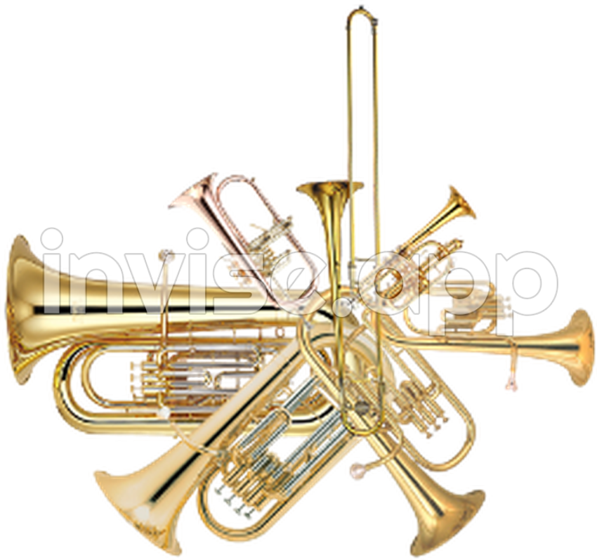 Brass Trumpet - Download Brass Band Instrument Free Transparent Image And Clipart