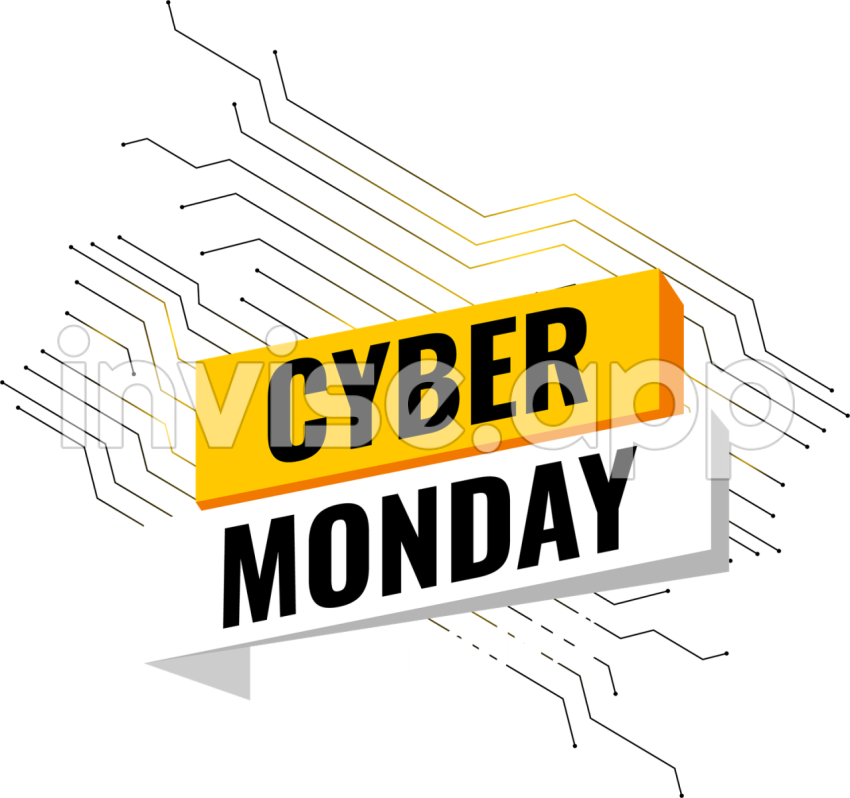 Black Friday Through Cyber Monday - Cyber Monday Vector Cyber Monday, Cyber,