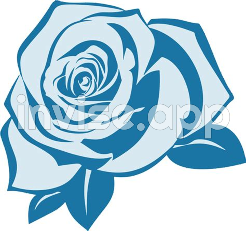 Transparent Blue Rose Black And White Rose Clipart Original - Blue Rose Desktop