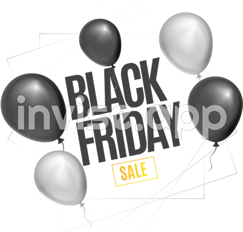 Black Friday Balloons - Download Black Friday Balloons Balloon Balloon Clipartkey