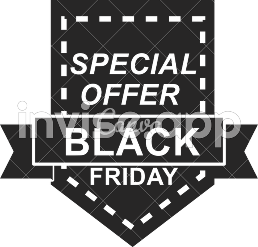 Black Friday, Weekend Super Sale Sticker On Dark Shape Icon Silhouette - Black Friday Weekend Sale Logo