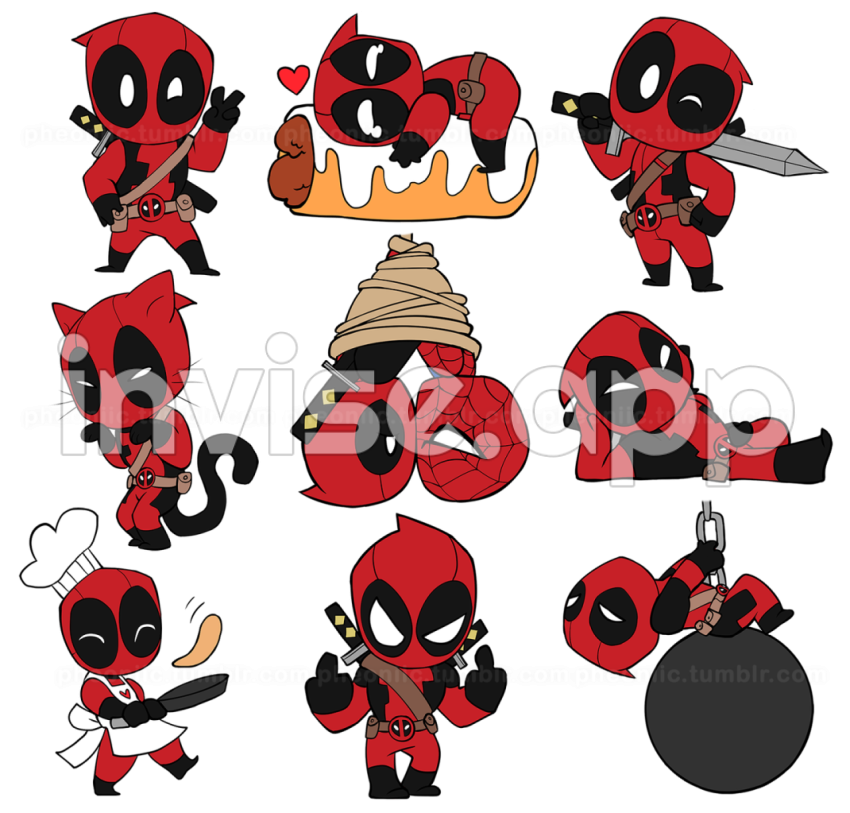 Deadpool And Wolverine Baby Pool - Deadpool Clipart Little, Deadpool Little Transparent Free For Download