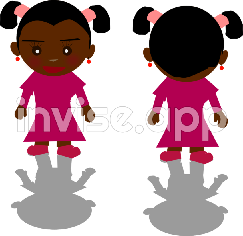 Image Of A Black Girl - Onlinelabels Clip Art Black Girl