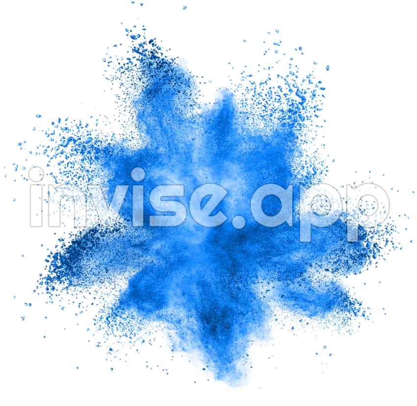 Download Transparent Blue Smoke Splatter Overlay Ftestickers Paint - Blue Smoke No Background