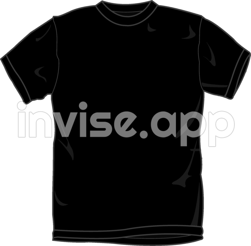 Black T-Shirt Template - T Shirt Template