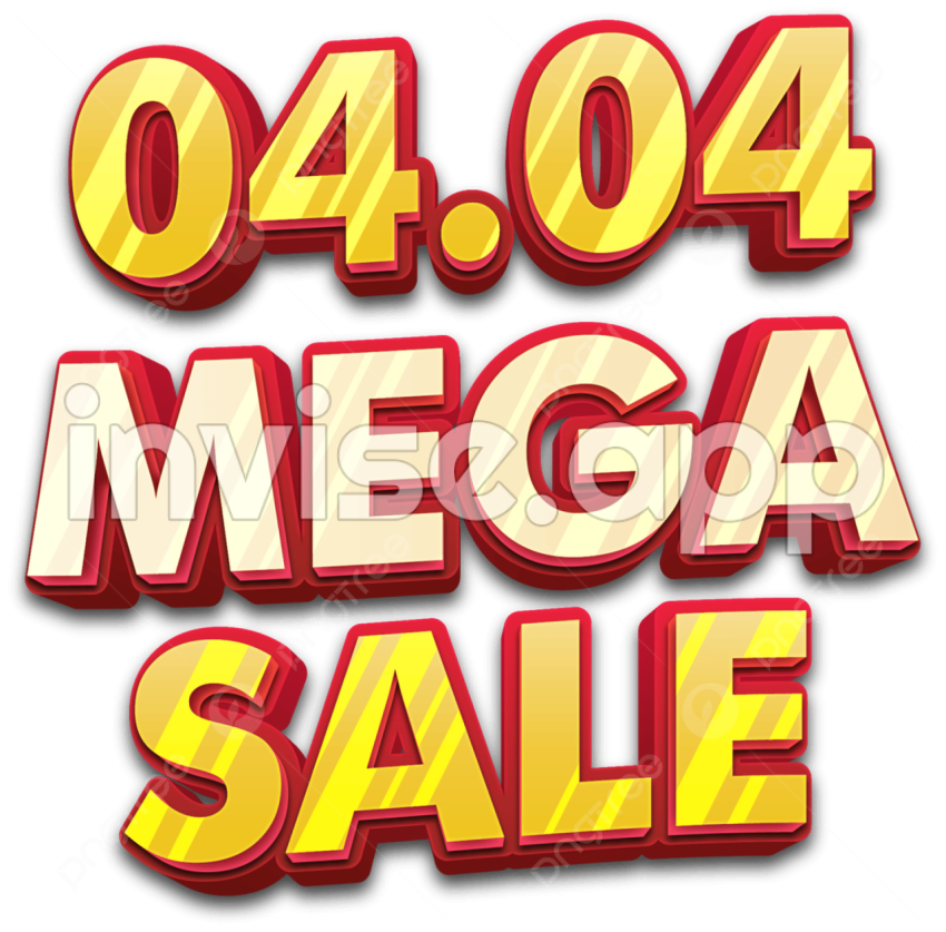 Promotion Mega Sale Vector Hd Images, 04 Mega Sale 3D Promotion - Mega Promotion Jovan Lazic