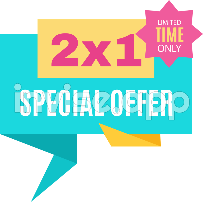 Promo 2X1 - 2X1 Special Offer Vector Special Offer, Offer, Special