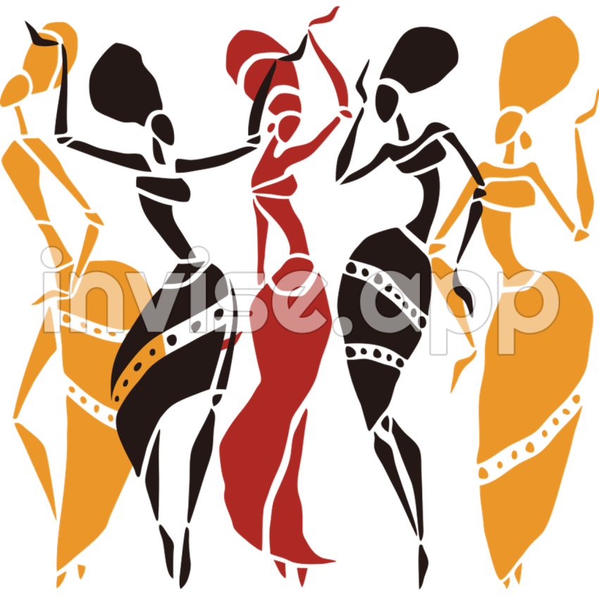 African Dance Illustration African Woman Download 871 868 - Retro Women Clip Art