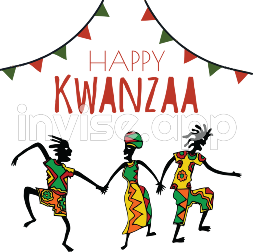 Kwanzaa African Dance Cartoon African Americans For Happy Kwanzaa For - African American Friday Happy Dance