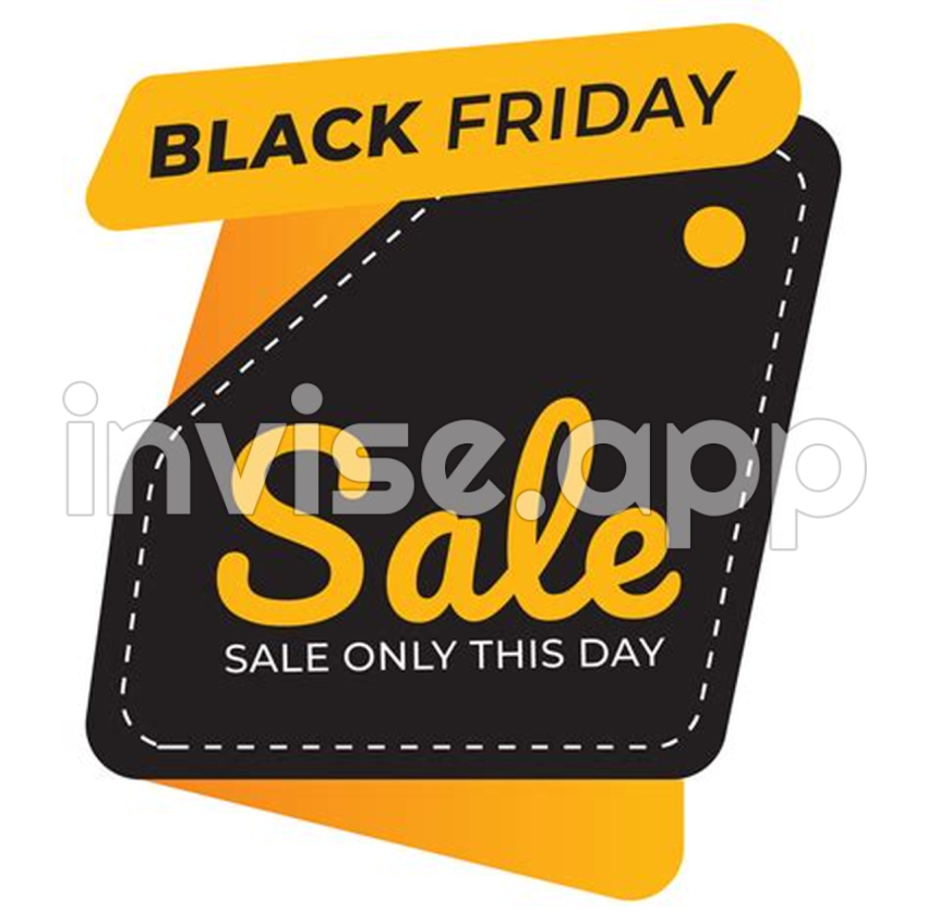 Black Friday Sign Pics - Black Friday Sign Frame Color 2D Illustration 27124715