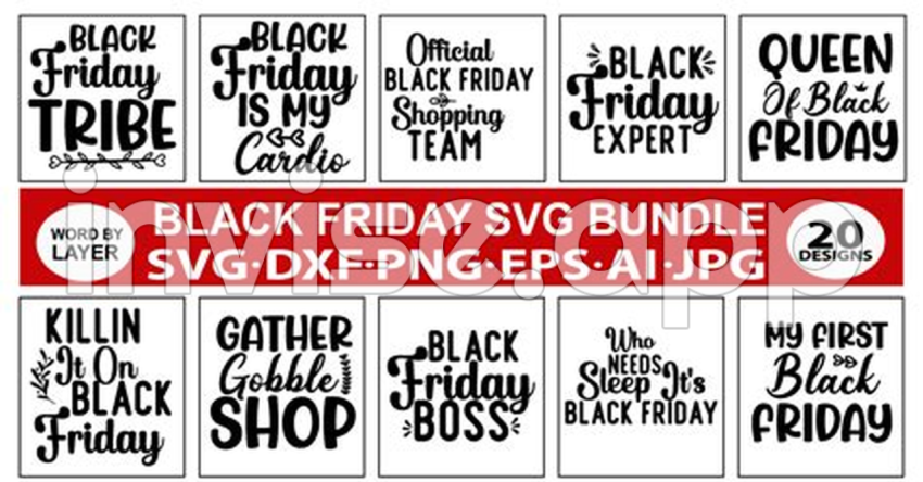 Black Friday Svg Bundle Bundle Creative Fabrica - I Survived Black Friday Svg