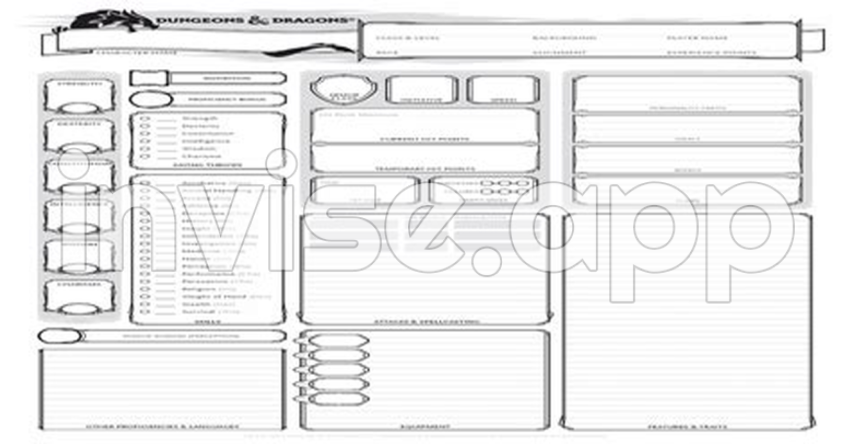 Dd Character Sheet - D&D 5E Character Sheet Print Version [Pdf Document]