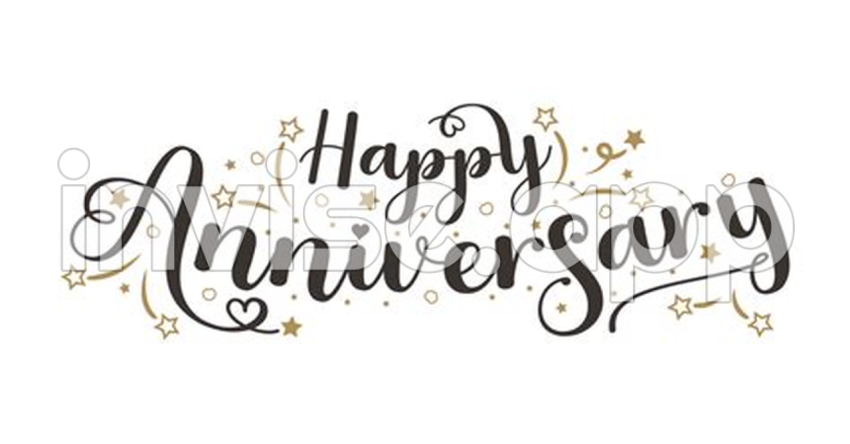 Happy Anniversary Anniversary Hand Drawn Typography 21081258 - Business Anniversary Signs