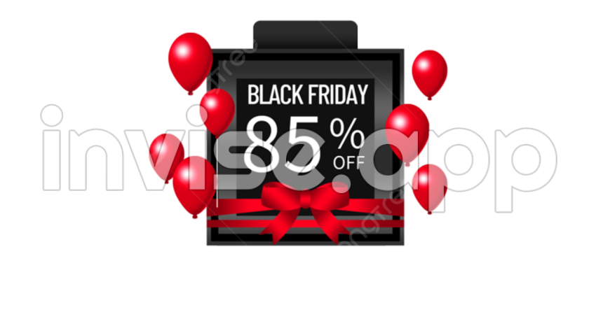 Black Friday Balloons - Black Friday Balloon Hd Transparent, Black Friday Promotional Balloon