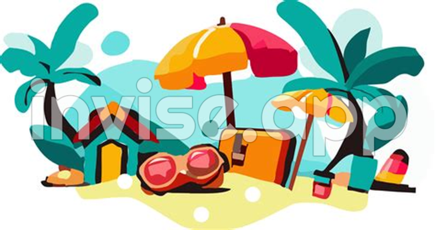 Verano Vacaciones Grafico Clipart Diseno 23258301 - Flip Flops