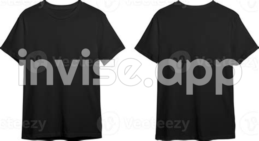 Black T-Shirt Template - B"Black Mens Classic T Shirt Front And Back 23370444 "