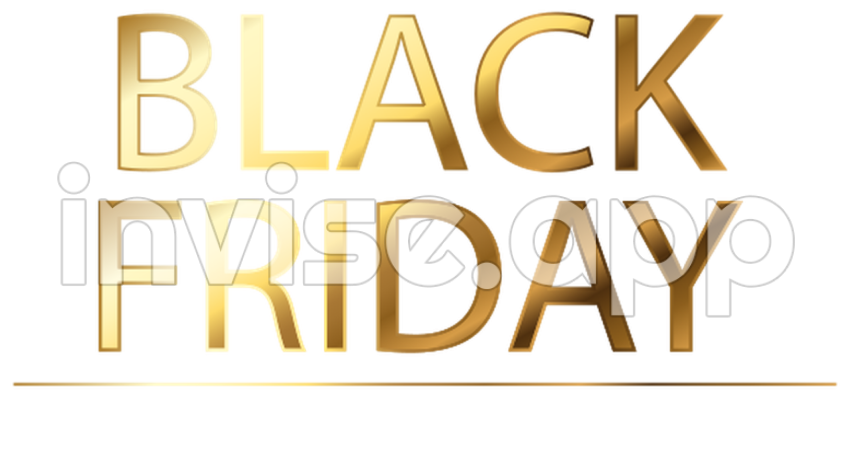 Black Friday Windows Stickers - Golden Black Friday Window Decal Tenstickers