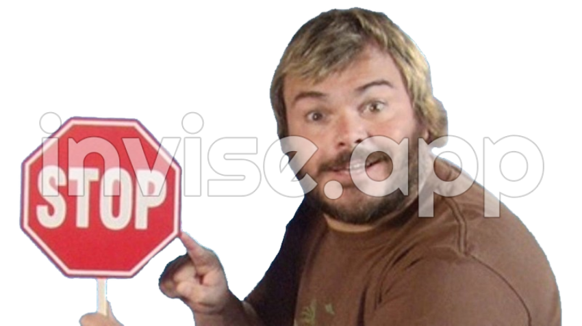 Jack Black With Stop Sign Render By Gamingfan1997 On Deviantart - Jack Black Hair