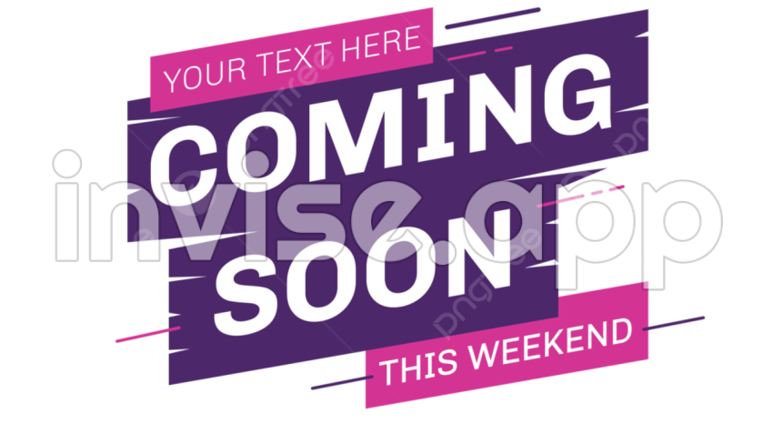 Annoncement For Promos - Coming Soon Purple Event Promo Label, Coming Soon, Label, Promotion