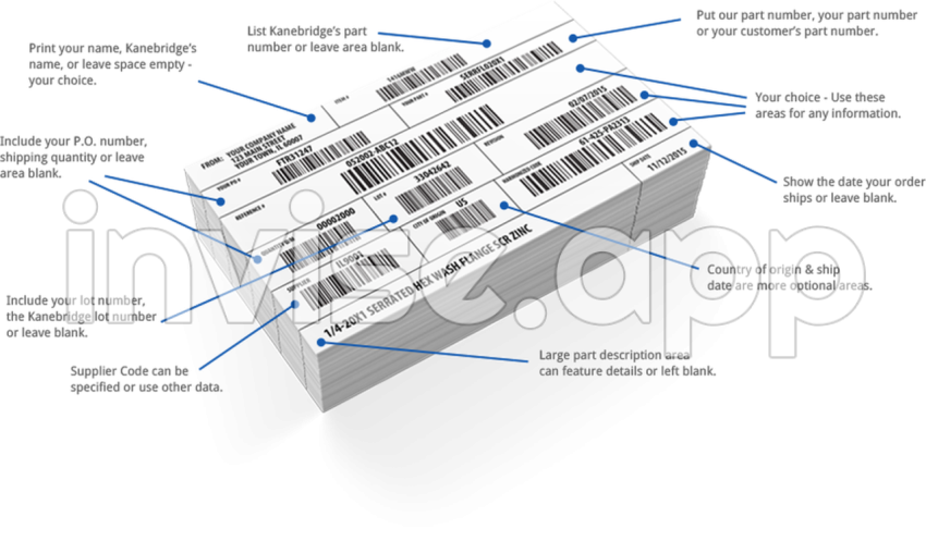 Download Custom Label Technical Drawing With Labels Image With No - Knitting Labels Personalized