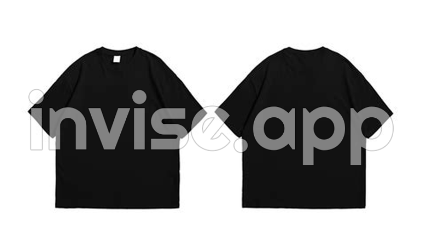 T Shirt Template S For Free Download - Mock Up Shirt Black Back