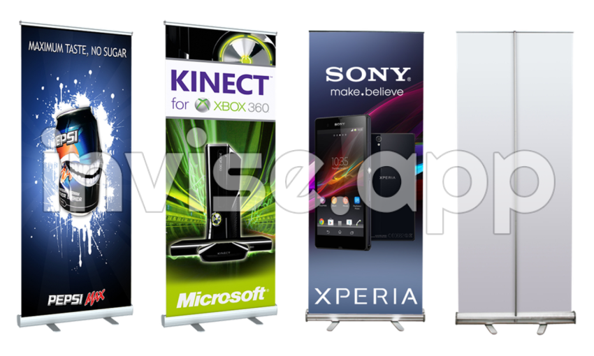 Promo Banner Stand - Roll Up Banner Stand Mini Banner Stands Dxp Display