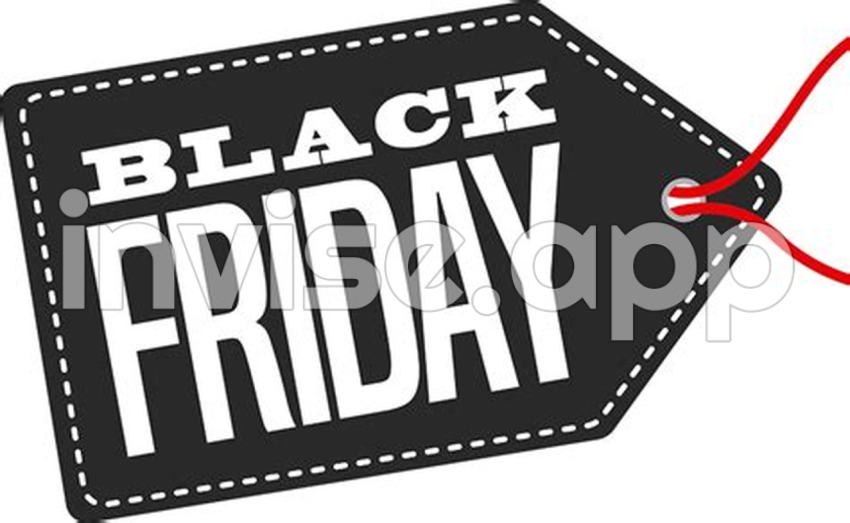 Black Friday Tag Transparent Stick - Black Flag Emoji