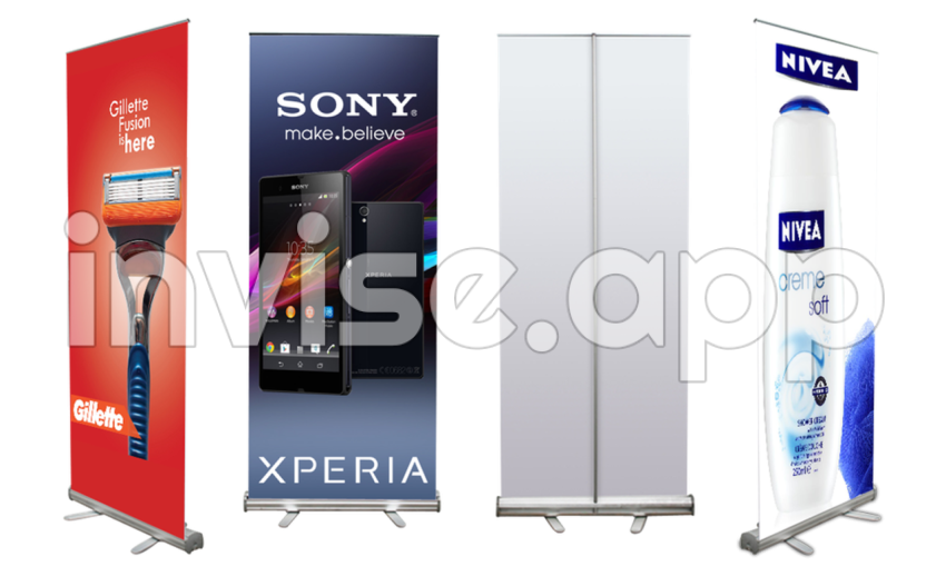 Roll Up Banner Stands Dxp Display - Stand Up Banners For Trade Shows