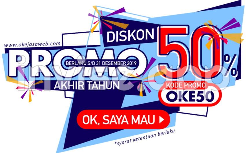 Wow ! Promo Spesial Akhir Tahun Diskon 50% Okejasaweb - Special Promo Akhir Tahun