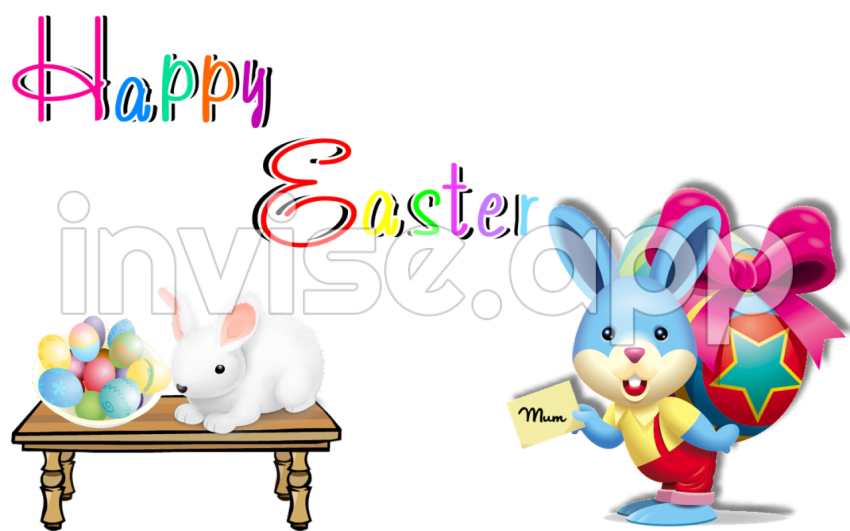 Happy Easter Transparent Mart - Easter Promo